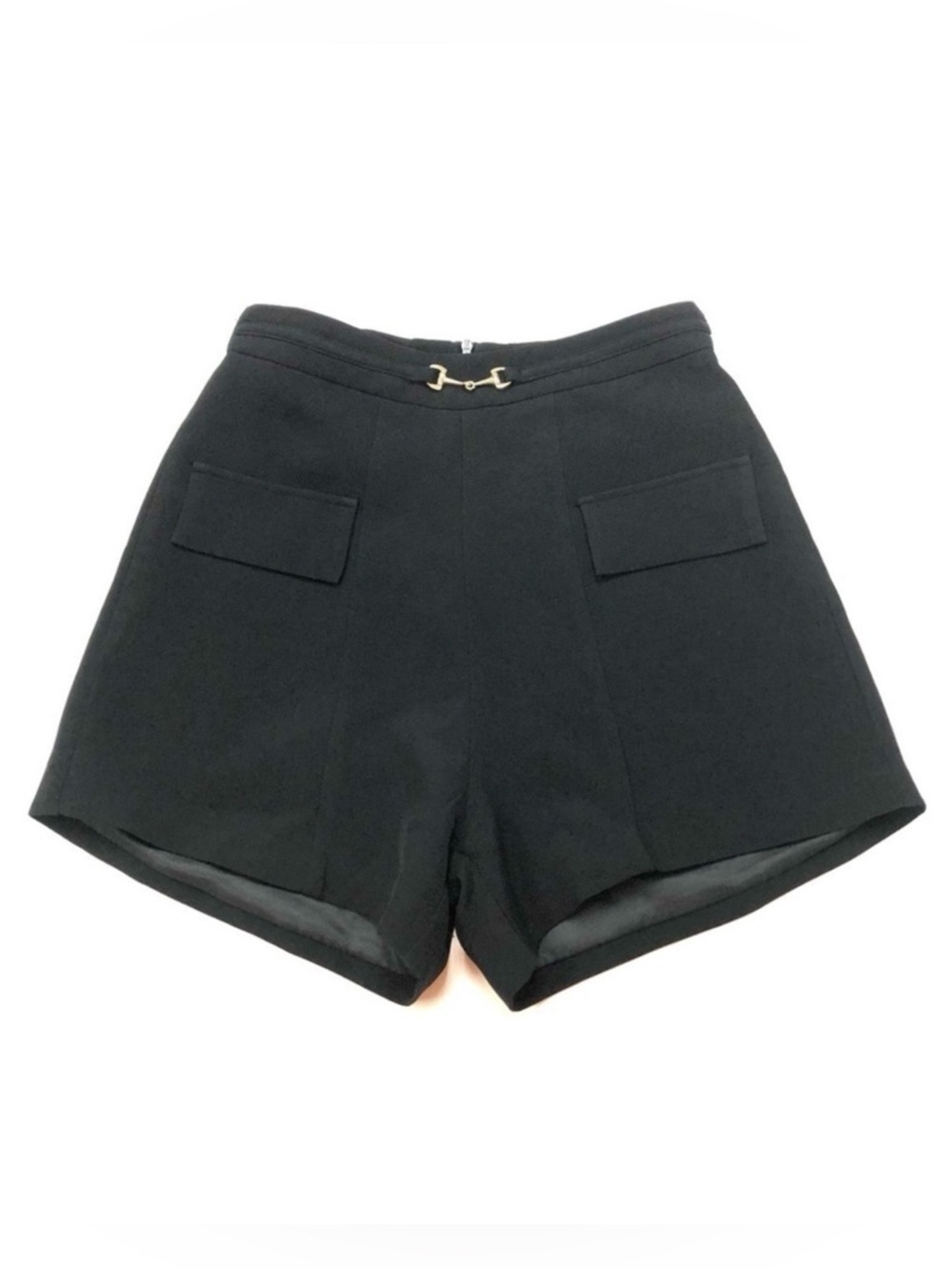 J.ing black crepe high rise dressy back zip shorts XS J.ing